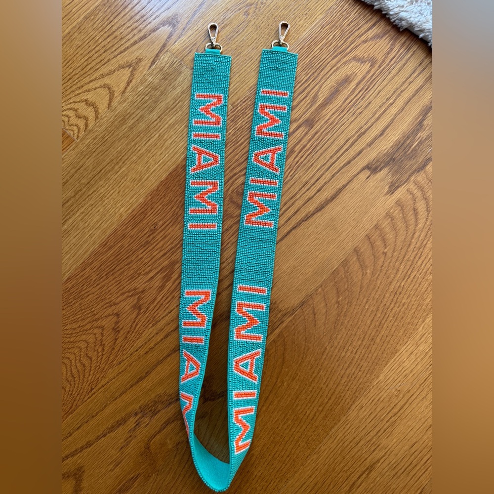 Miami Beaded Bag Strap - Game Day